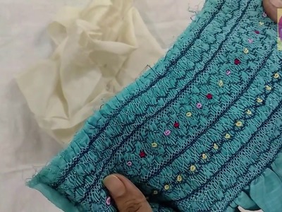 Hand Embroidery: How to Make Smoking Stitch | Detailed Tutorial
