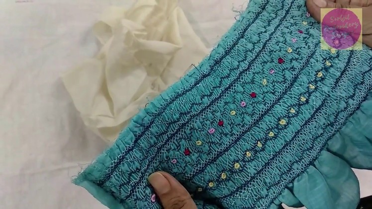 Hand Embroidery: How to Make Smoking Stitch | Detailed Tutorial