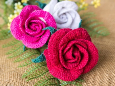 How to crochet beautiful rose flowers 2018