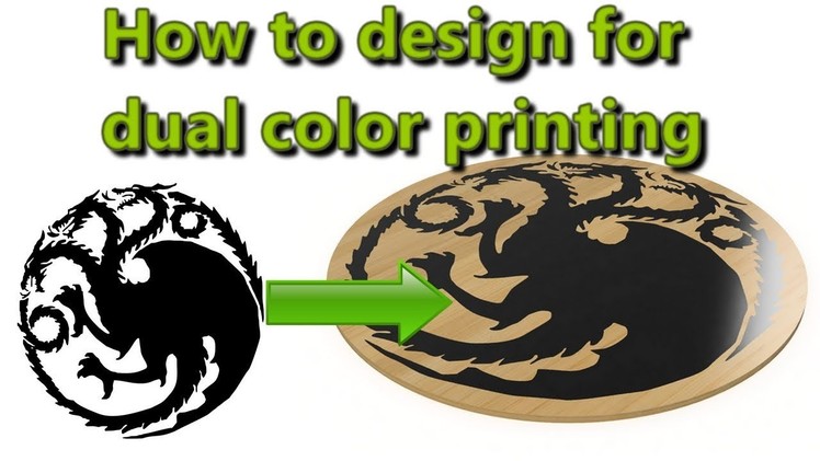 How to design for dual color printing with Fusion 360?