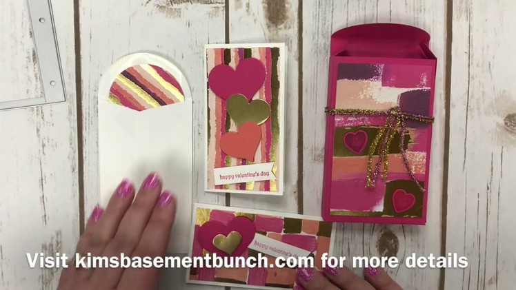 How to DIY Valentines and cute coordinating box using Stampin' Up's Sure Do Love You Bundle