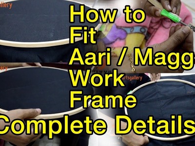 How to Fit  Aari  Stand. Fix .  Maggam. Embroidery work Frame. wooden stand | Complete Details