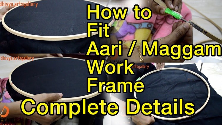 How to Fit  Aari  Stand. Fix .  Maggam. Embroidery work Frame. wooden stand | Complete Details