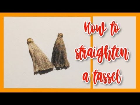 How to fix a tassel | straightening tassel thread