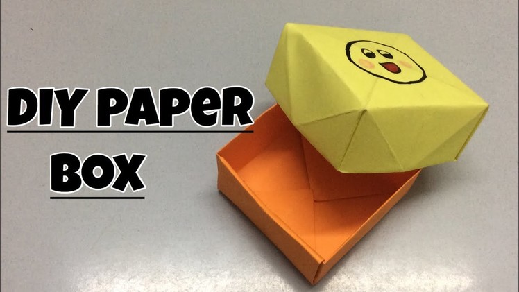 How to make a DIY Origami Paper Storage Box with a lid. AC Crafts