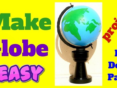 How to make a globe for school project model making kids children earth social science  Deep Patel