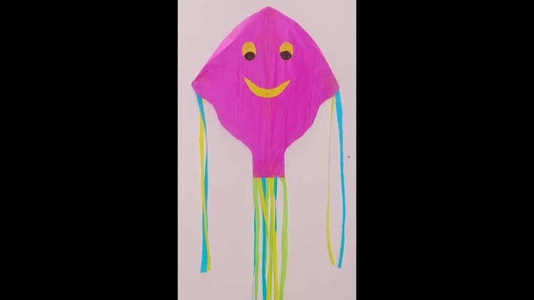 How to make a Kite at Home - DIY Easy Crafts for kids