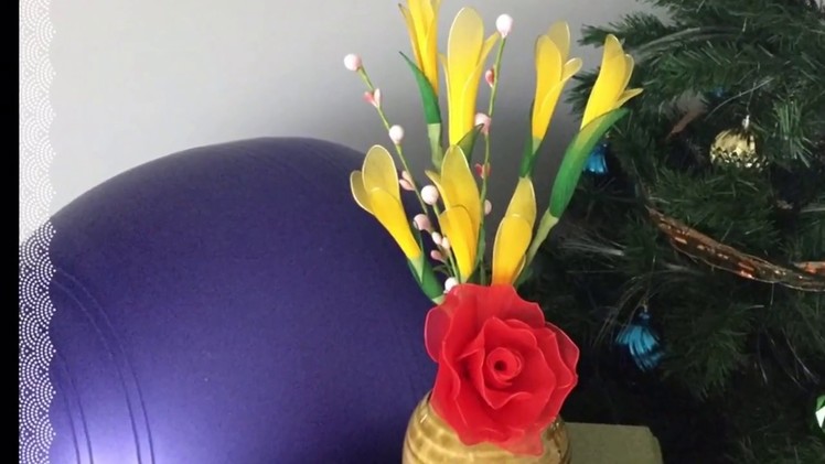 How to make a nylon stocking flowers