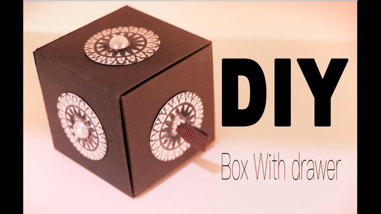 How to make a paper box drawer.diy. new year gift idea