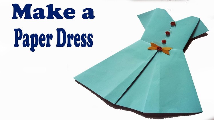 How to make a paper dress. Step by step (very easy)