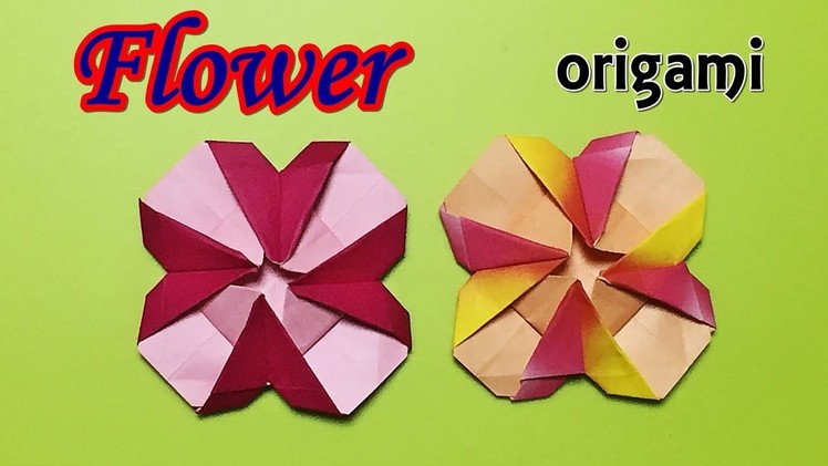 How to make a paper flower | Origami flower tutorial with one piece of paper