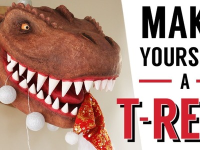 How to make a paper mache T-Rex (tutorial with a twist in the end!)