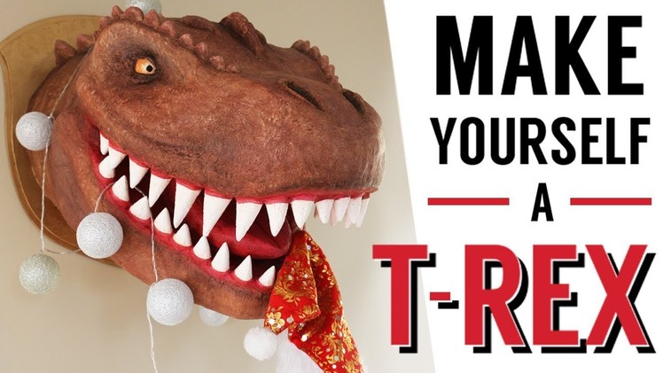 How to make a paper mache T-Rex (tutorial with a twist in the end!)
