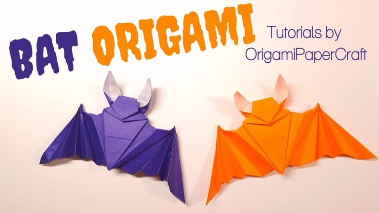 How to make an Origami Bat( Con Dơi )  ???? Tutorial By OrigamiPaperCraft ????