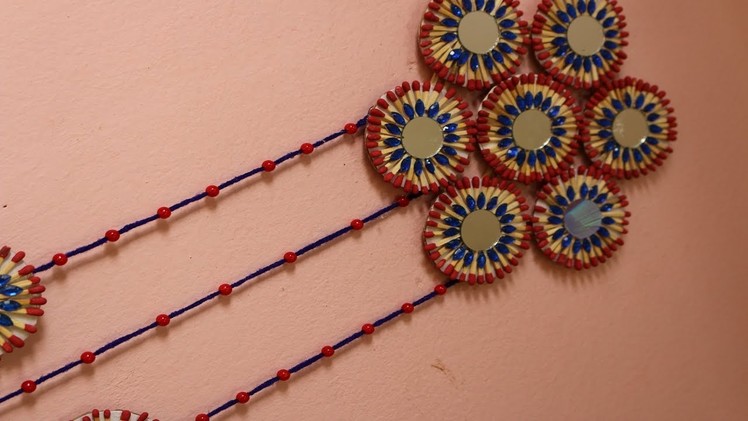 How To Make Beautiful Door.Wall Hanging Using Matchstick For Home Decor || DIY Matchstick Idea