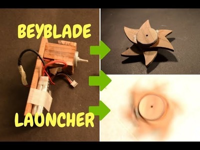 How To Make Beyblade launcher with high rpm DC motor |WOODEN BEYBLADE LAUNCHER