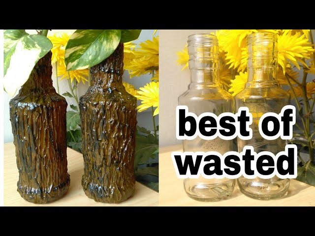 How to make bottle vase very easy