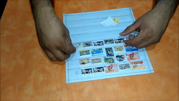 How to make DIY Postage Stamp Stock Book. Postage Stamp album. Stamp collection book. Stamp Book
