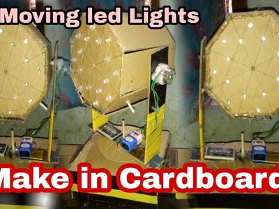 How to make DJ LIGHT ,Moving light | On Card Board | Best Home Projects || Master In Electronics