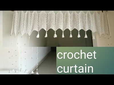 How to make easy Crochet ripple granny curtain