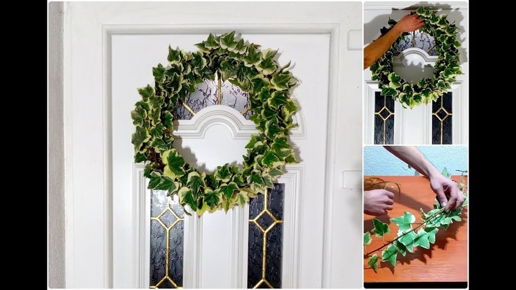 How To Make English Ivy Wreath. Door Decorating Ideas