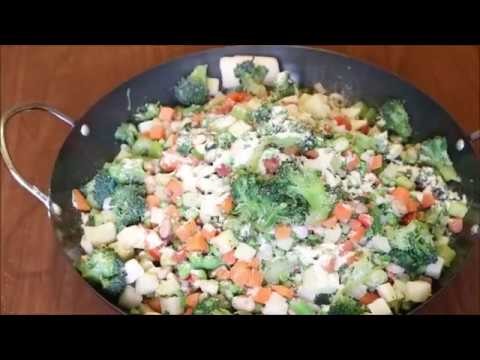 How to make frozen vegetable fried Rice