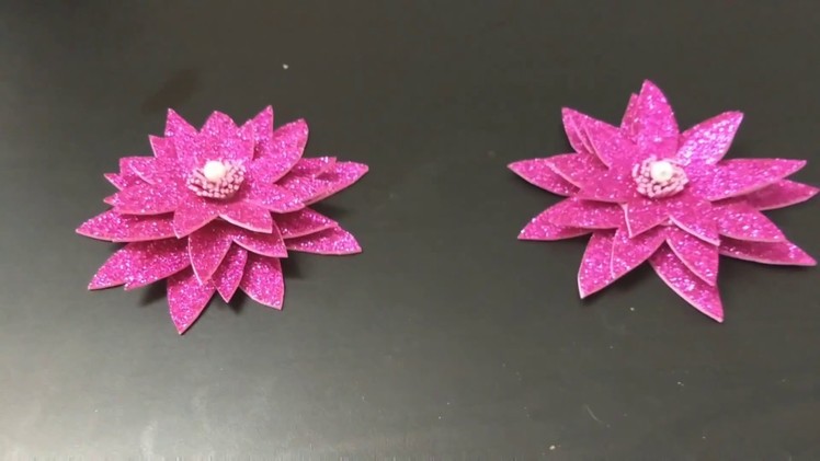 How to make lotus flower at home using paper easy diys