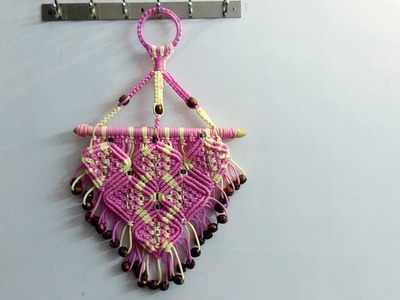 How to make macrame key holder ring - step by step tutorial part 1