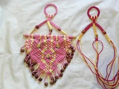 How to make macrame key holder - step by step tutorial part 2