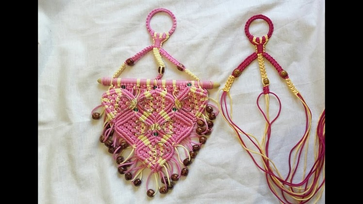How to make macrame key holder - step by step tutorial part 2