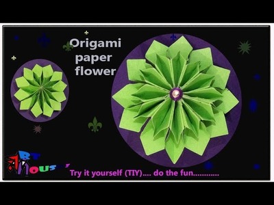How to Make Paper Dehlia Flower | Very Easy Origami paper flower for beginners by Art House