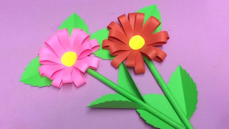 How to Make Paper Flower | Making Paper Flowers Step by Step | DIY-Paper Crafts