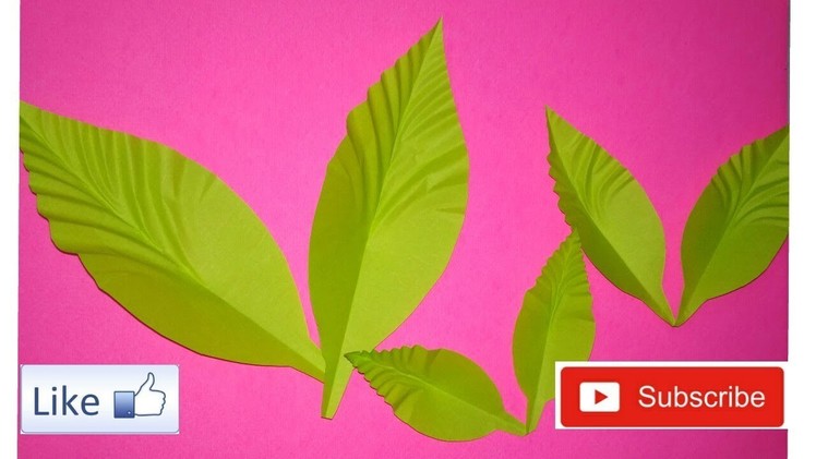 How to make paper leaf ||Fine Art Life