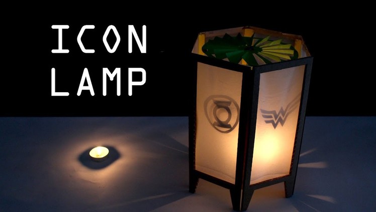 How to make SPINNING ICON LAMP for Christmas - Just5mins