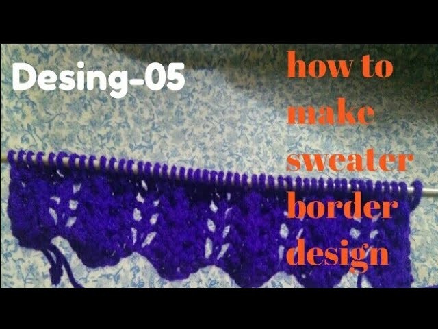 How to make sweater border design very easy method desig-5