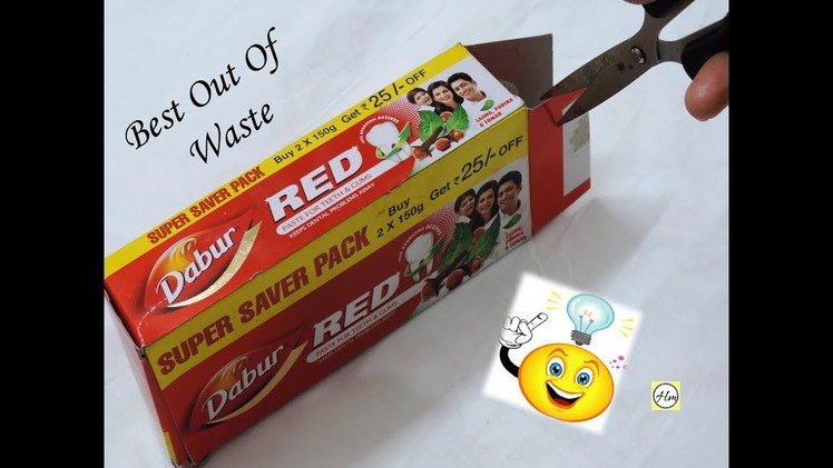 How to reuse your waste colgate packet | recycle colgate packet craft| best out of waste craft