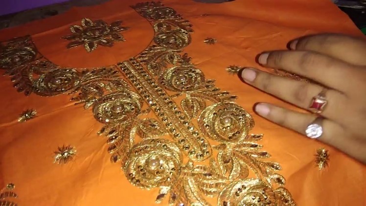 How to stitching kadai neck in ready made  assani se banaye kadai bale neck shaeen selai