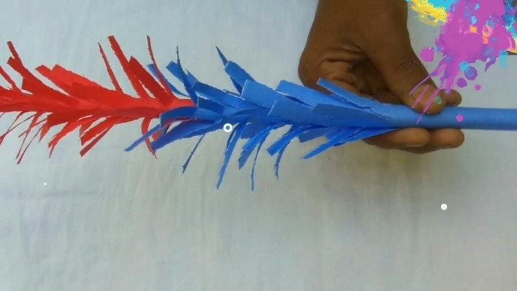 Indian paper Art-Instruction for Beginners.how to make flower with paper strips.Quick@easy paper art