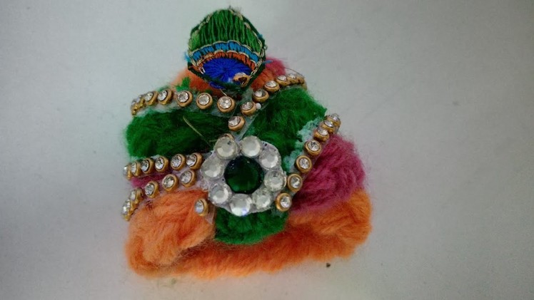 (No crochet ) Easy Woolen Pagh For Bal Gopal | How To | CraftLas