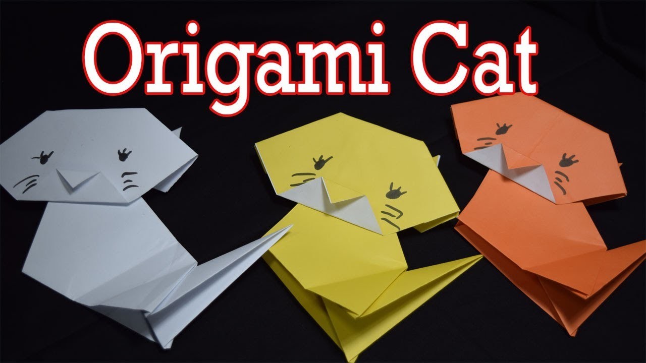 Origami Cat Tutorial I Paper Craft