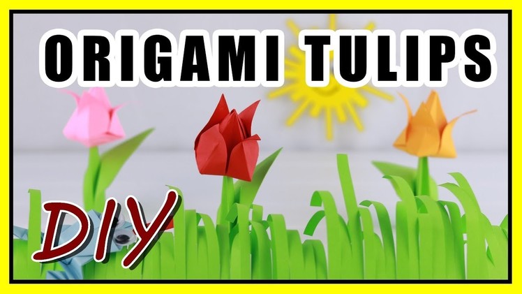 Origami Flower ???? Easy Paper Tulip [Life Hacks]