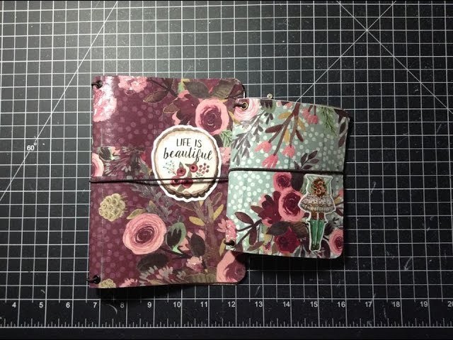Paper Dori. TN Covers using Faux leather. Vinyl and Decoupage Glue