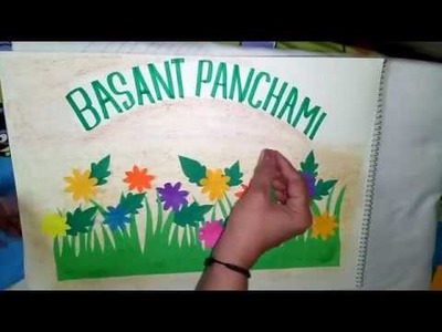 Rajni sharma art & craft club how to make basant panchmi with help of cutting and pasting