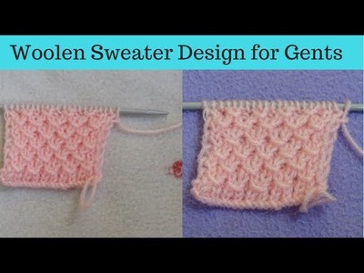 Woolen Sweater Design for Gents || Knitting Pattern for Gents Sweater || in Hindi.