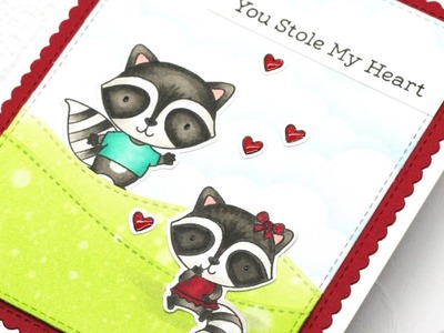 You Stole My Heart - How to Create a Scene with Stamps and Dies