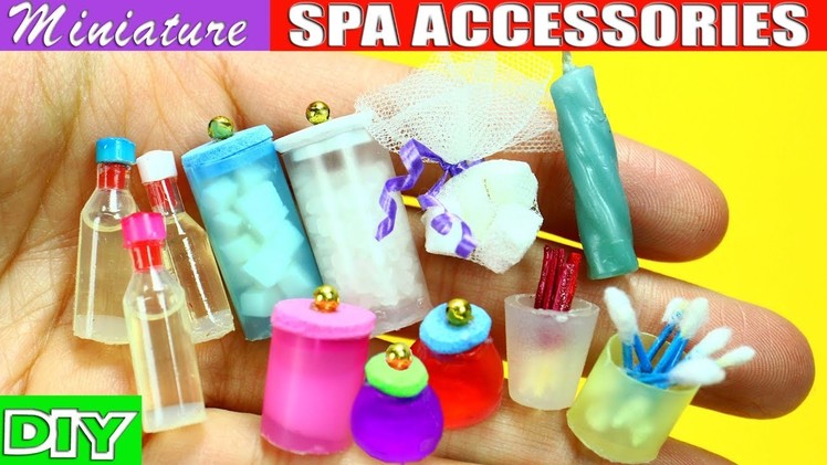 100% Real Miniature Body Care, Spa and Bath Accessories - 10 Easy DIY Doll Crafts