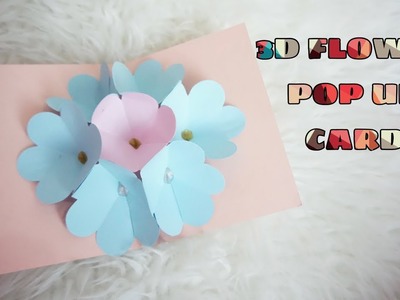 3D FLOWER POP UP CARD || SCRAPBOOKING