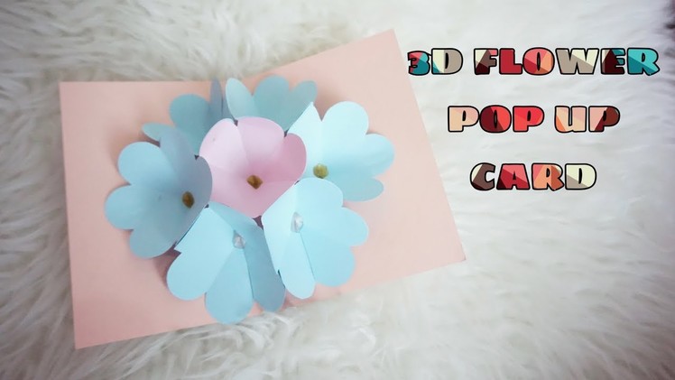 3D FLOWER POP UP CARD || SCRAPBOOKING
