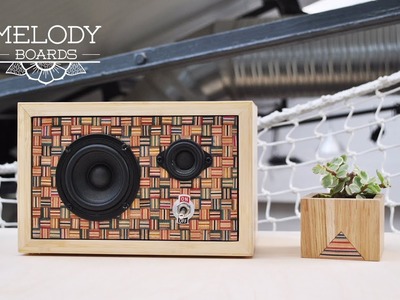 Bluetooth Speakers in Bamboo and Recycled Skateboards DIY