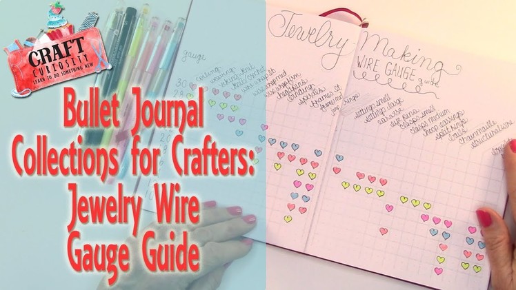 Bullet Journal Collections for Crafters: Jewelry Wire Gauge Guide